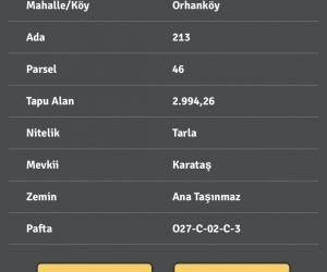 ALANYA ORHANKÖY'DE SAHİBİNDEN ACİL SATILIK 2994 M2 TARLA!!!